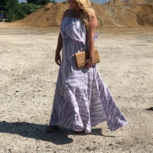 Tyche purple tie dye maxi dress